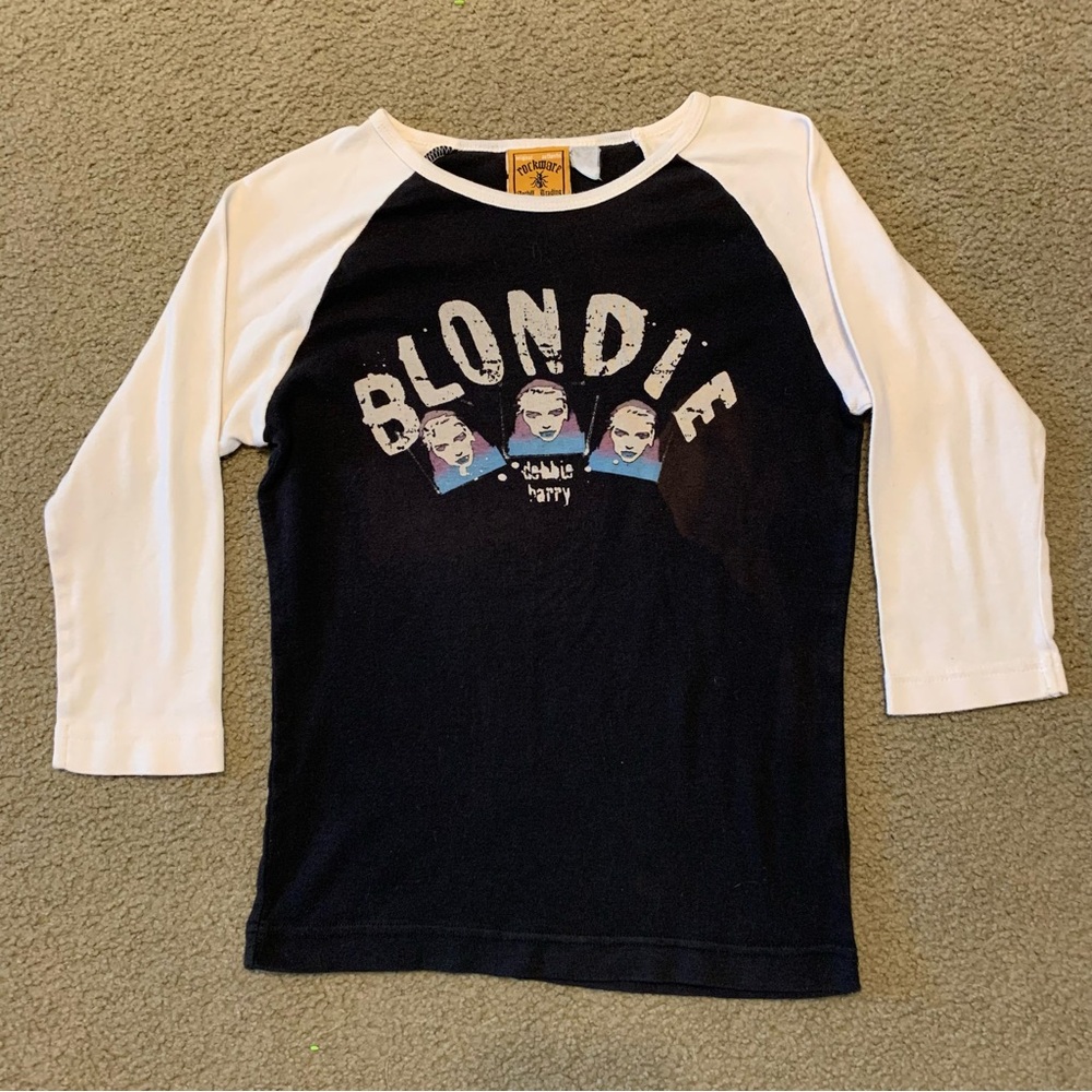 BLONDIE Debbie Harry Ladies 3/4 Sleeve T Shirt S Original Rockware Anthill Trade
